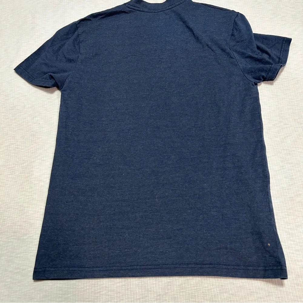 True Religion T-Shirt Medium‎ Men's Loungewear Blue Logo V Neck FLAW